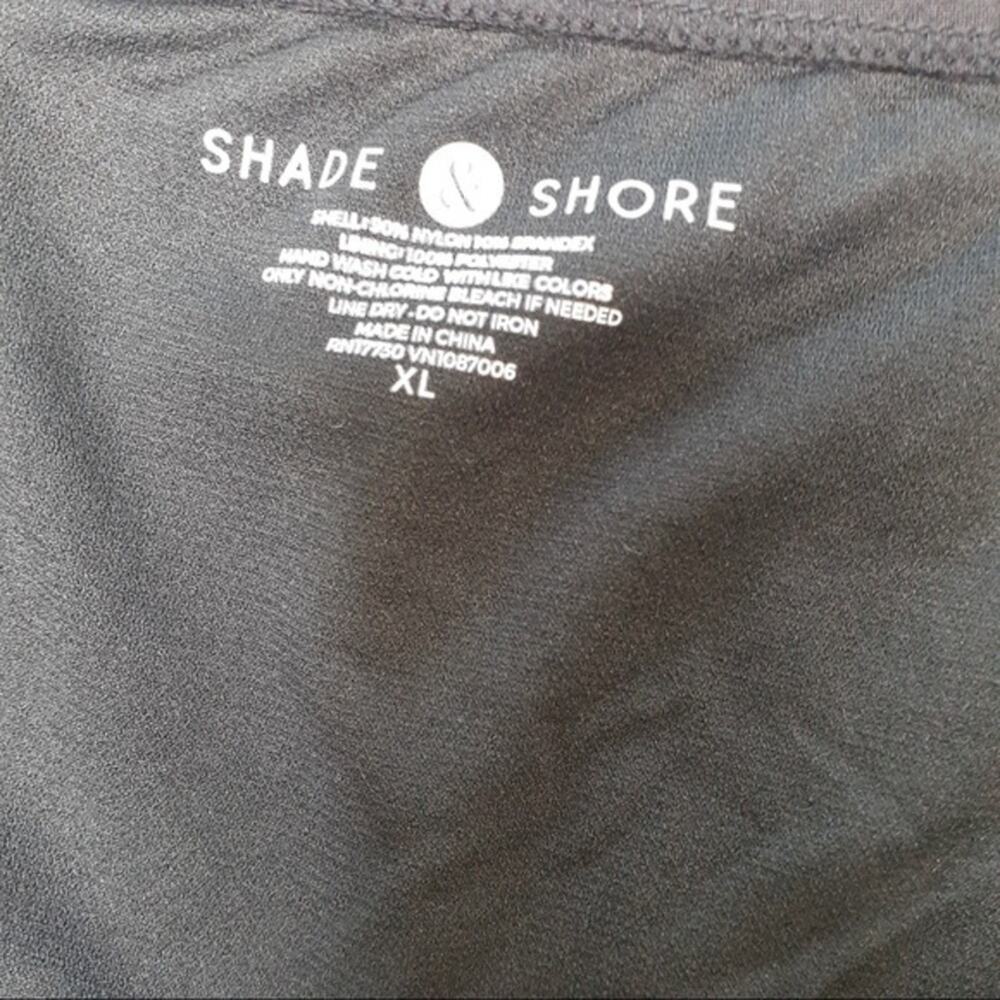 SHADE & SHORE Black & Blue Cutout Bikini Swimsuit Bottoms Mix & Match Sz: XL NEW - Picture 6 of 16